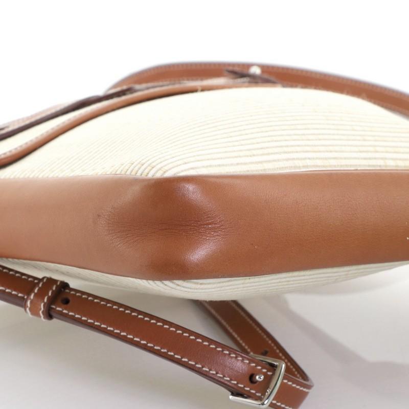 Hermes Flap Shoulder Bag Crinoline with Leather Small 3