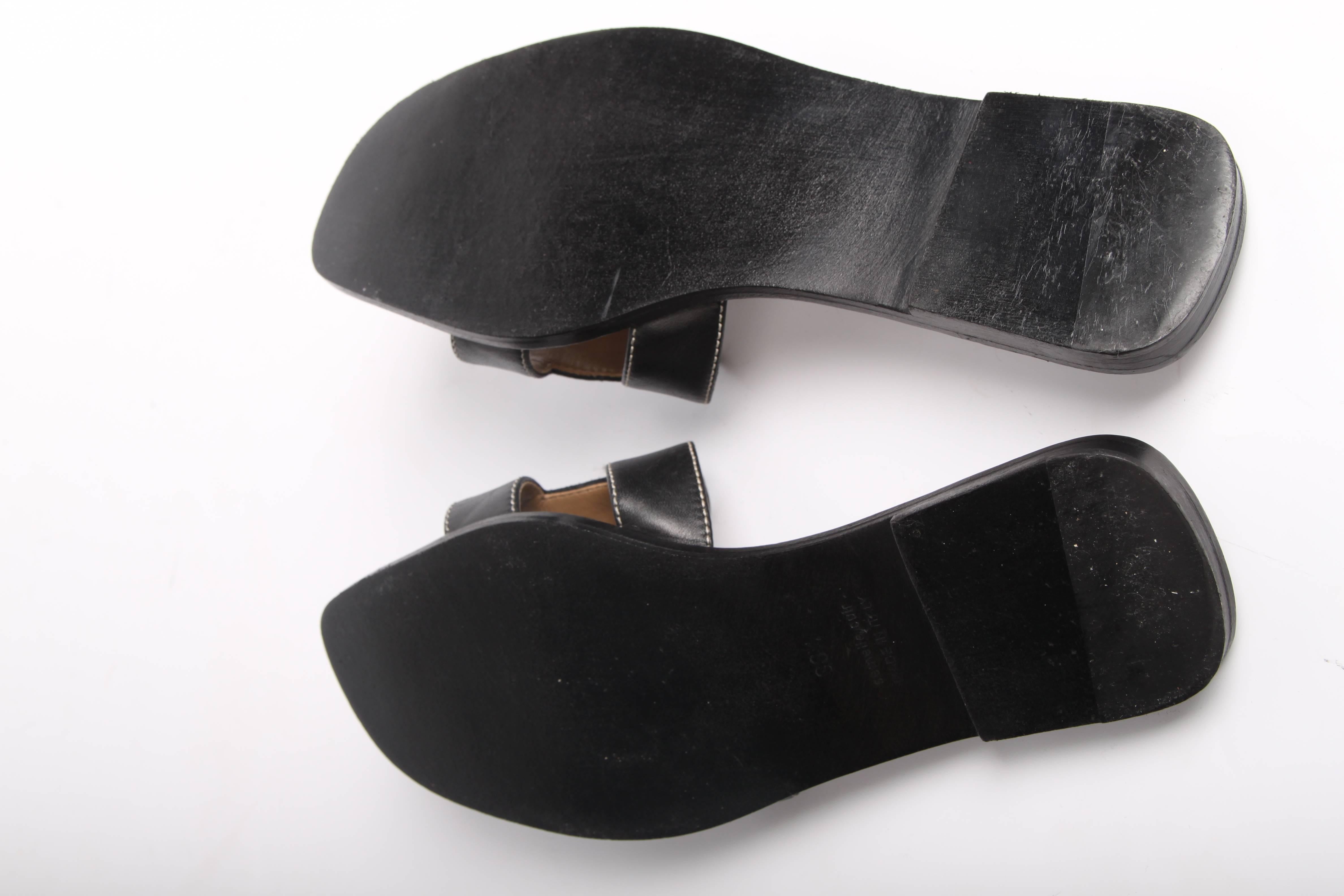 hermes sandal black