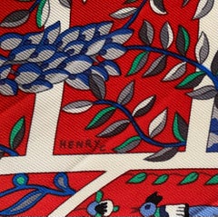 Hermès "Fleurs de Giverny" 90 Silk Scarf