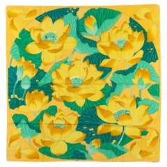Hermès "Fleurs De Lotus" Silk Scarf