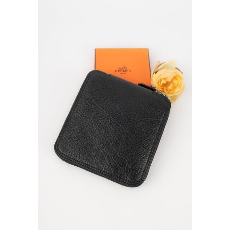 Hermès Folding Black Leather Silky Pop Bag 5