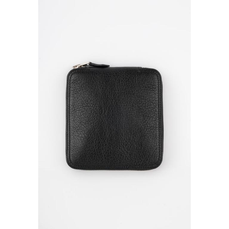 Women's Hermès Folding Black Leather Silky Pop Bag