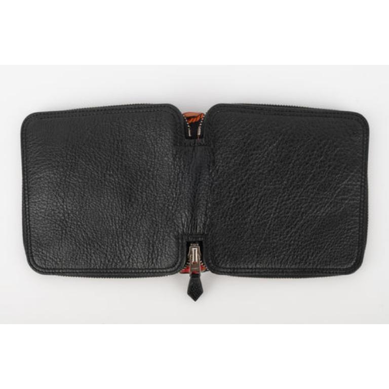 Hermès Folding Black Leather Silky Pop Bag 1
