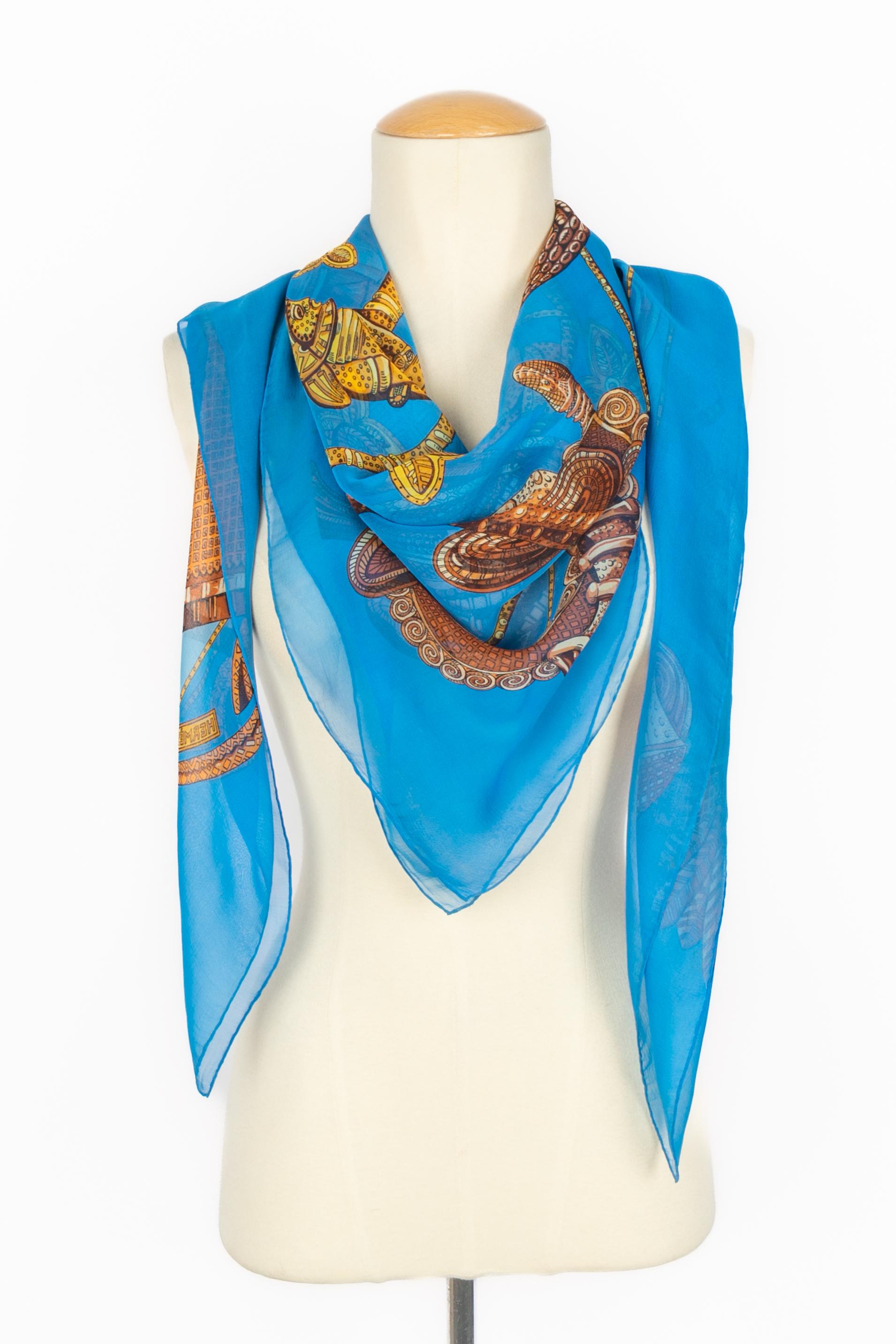 Foulard 'Ashanti' d'Hermès Excellent état - En vente à SAINT-OUEN-SUR-SEINE, FR