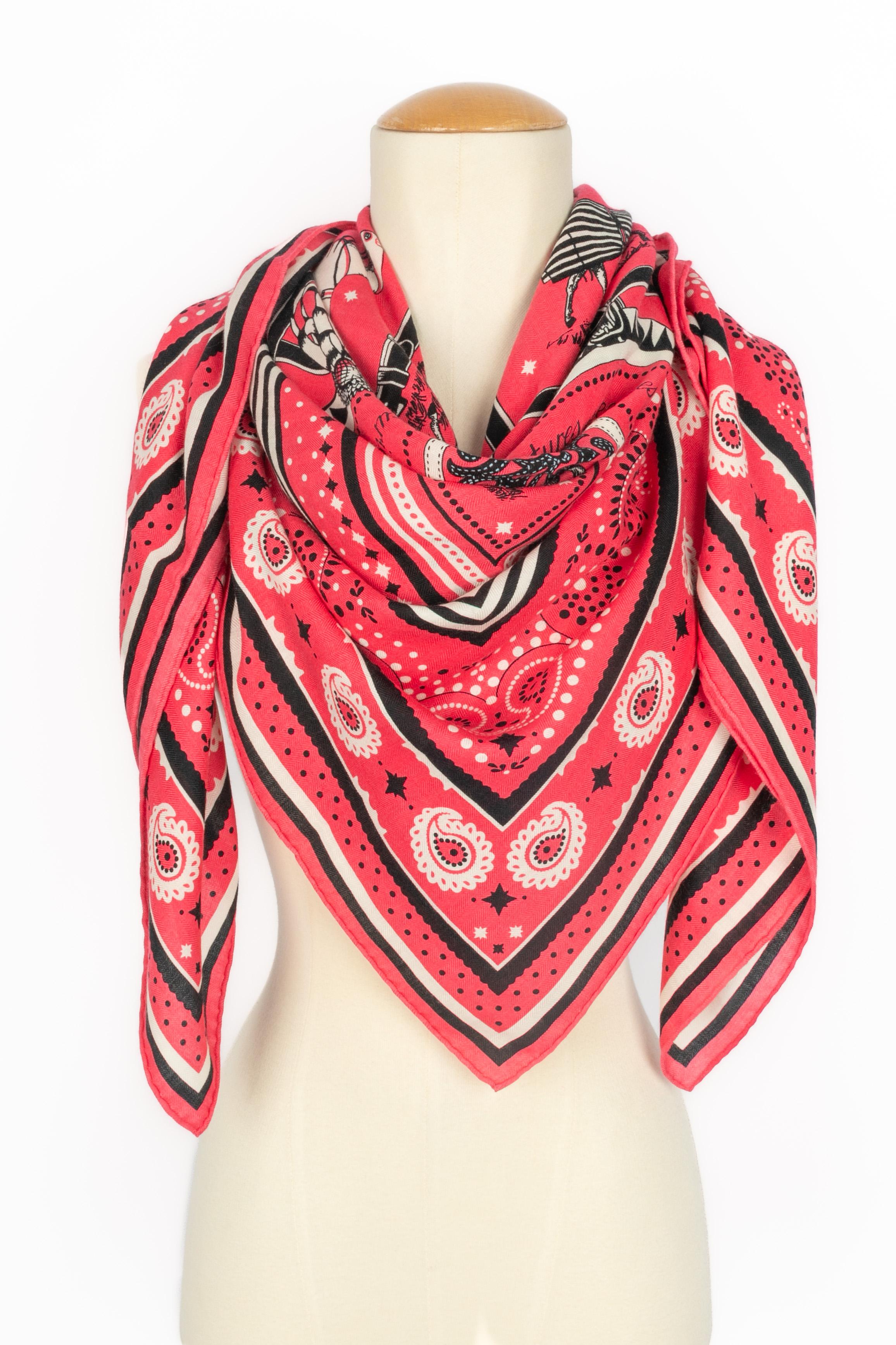 Hermès foulard 'Blankets and clothes of today' en vente 3