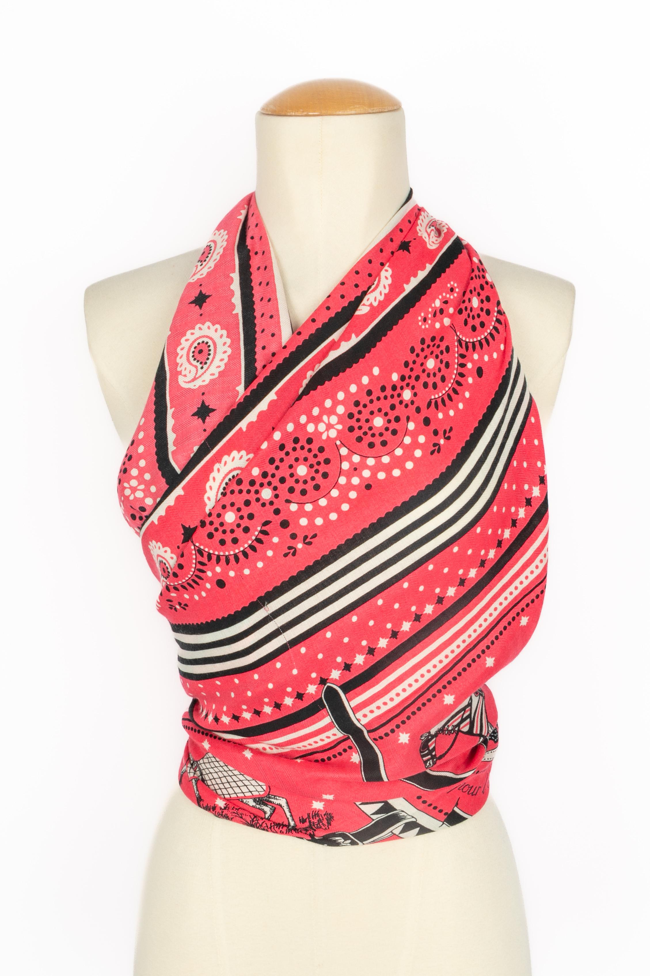 Hermès foulard 'Blankets and clothes of today' en vente 4