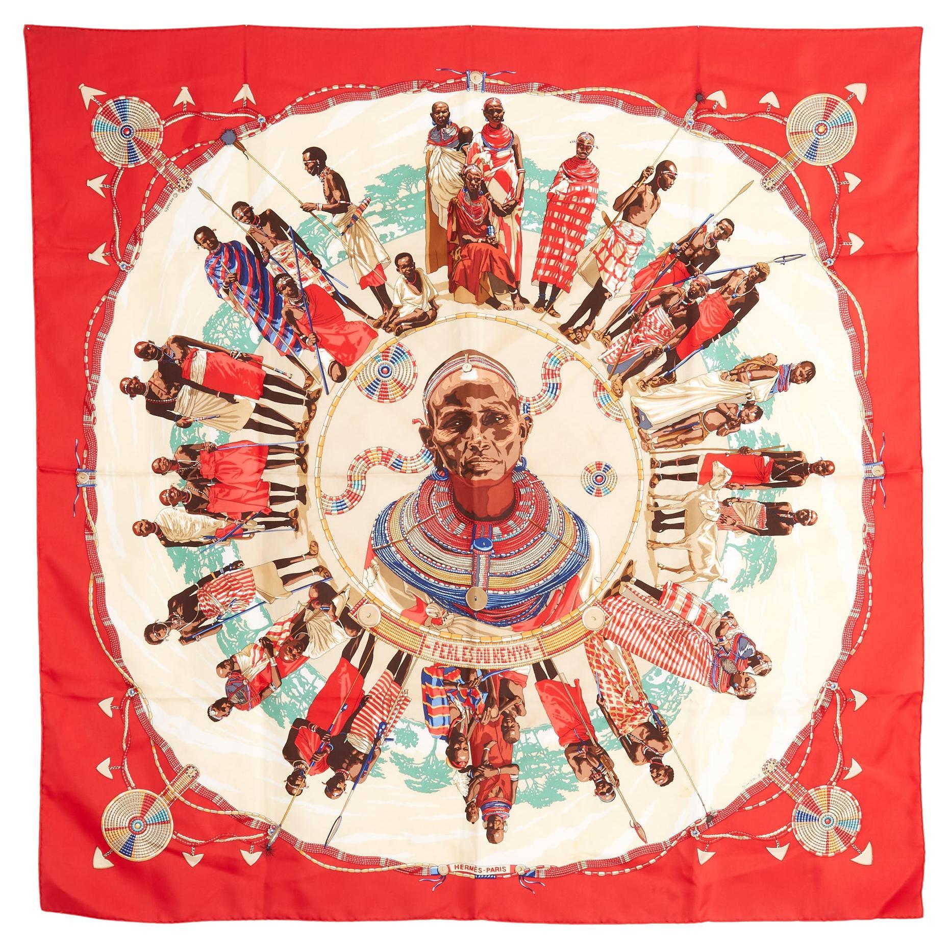 Hermès Foulard Carre 90 Le Carrousel du Tigre Royal 2025 Écharpe en sergé de soie Hermès en vente