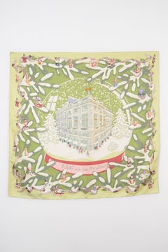 Foulard Hermès "Navidad en el Faubourg 24" Diseñado por Dimitri Rybaltchenko