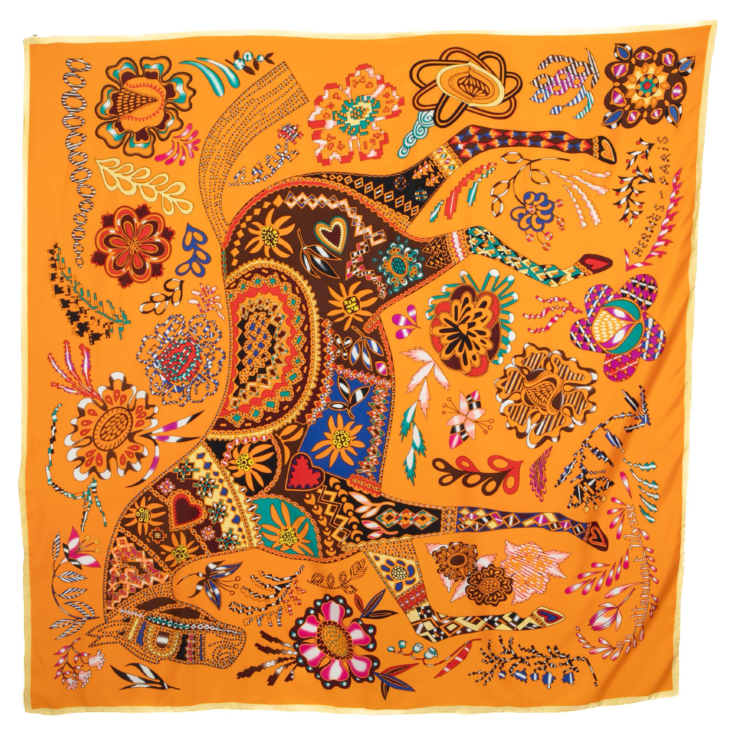 Foulard Hermes "En attendant Ulysses