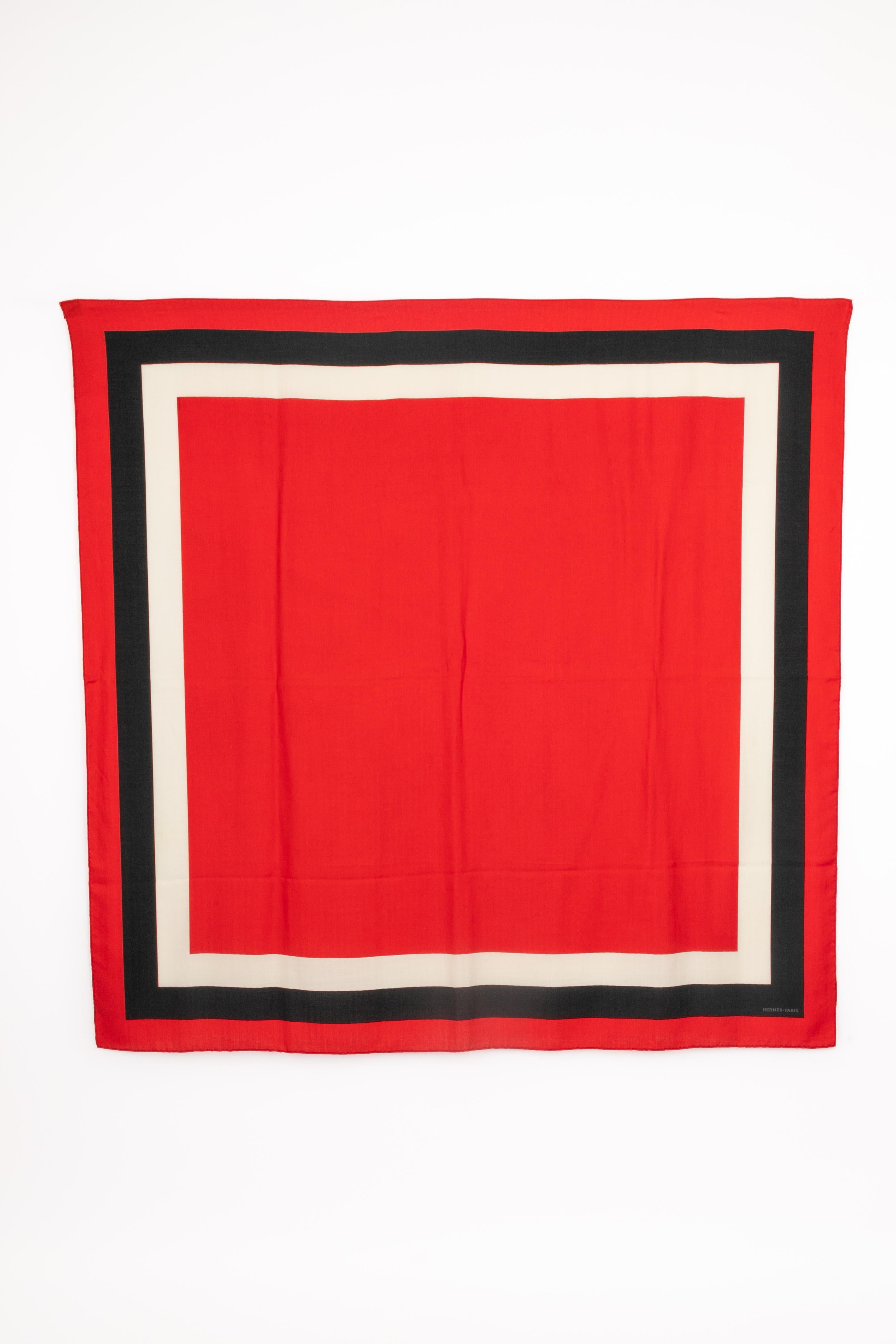 HERMÈS - (Made in France) Foulard in seta e cashmere intitolato 