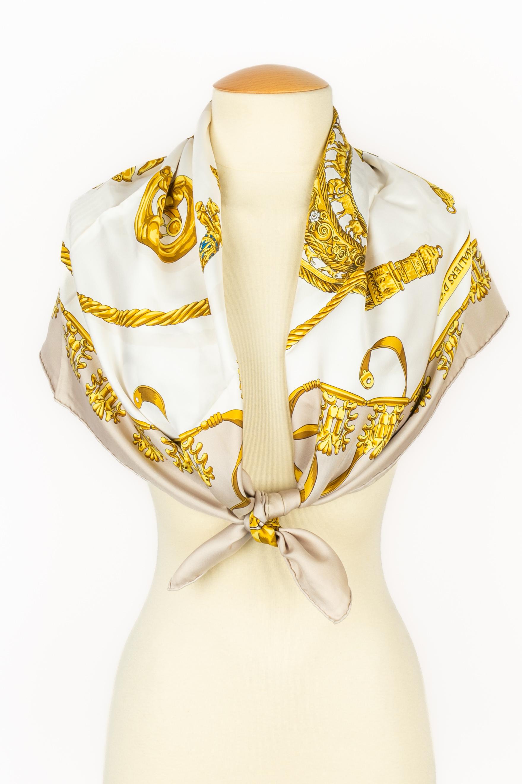 Hermès Foulard 'Goldene Reiter' im Angebot 3