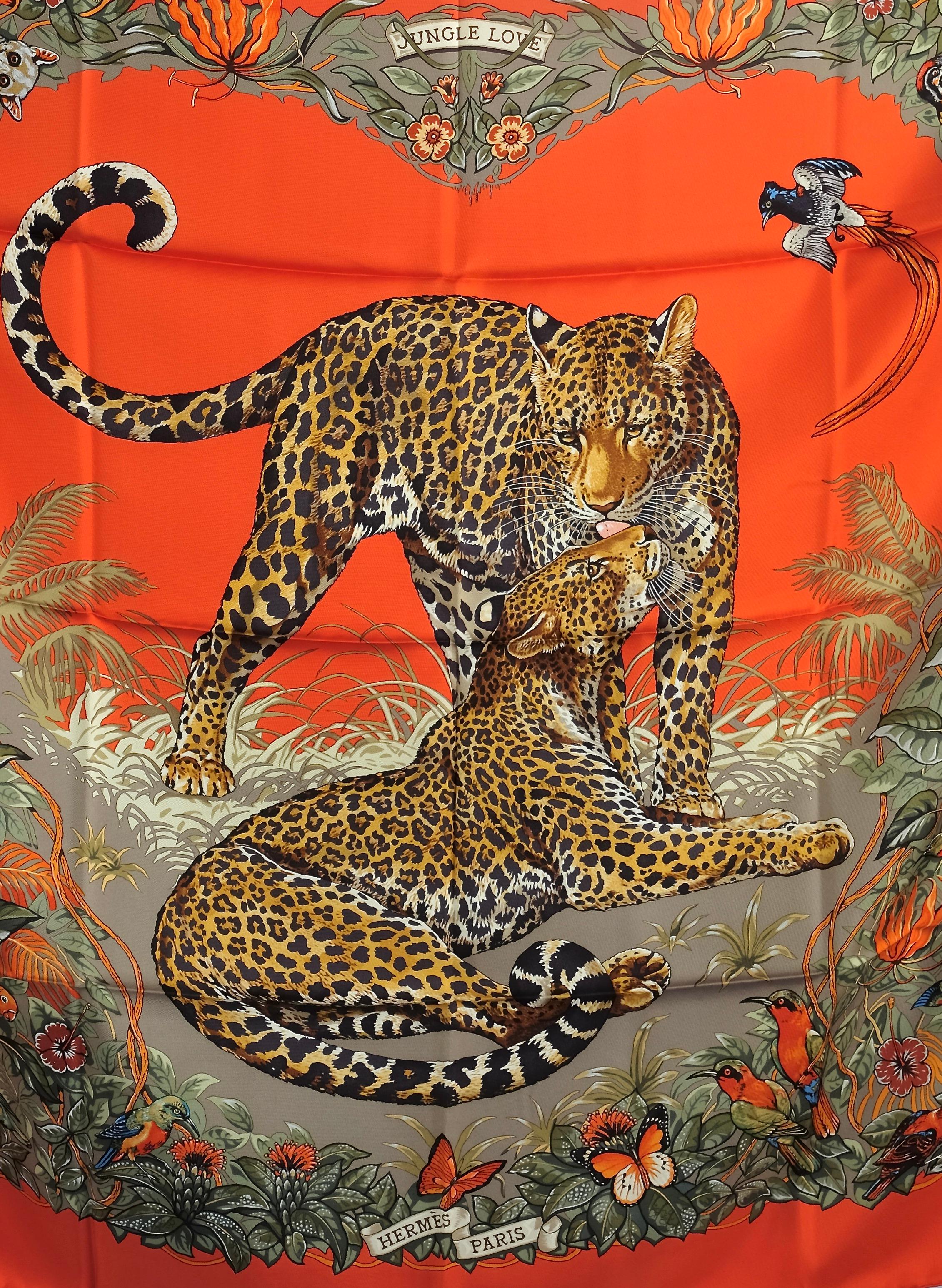 Orange HERMÈS - Iconic silk scarf 90x90 