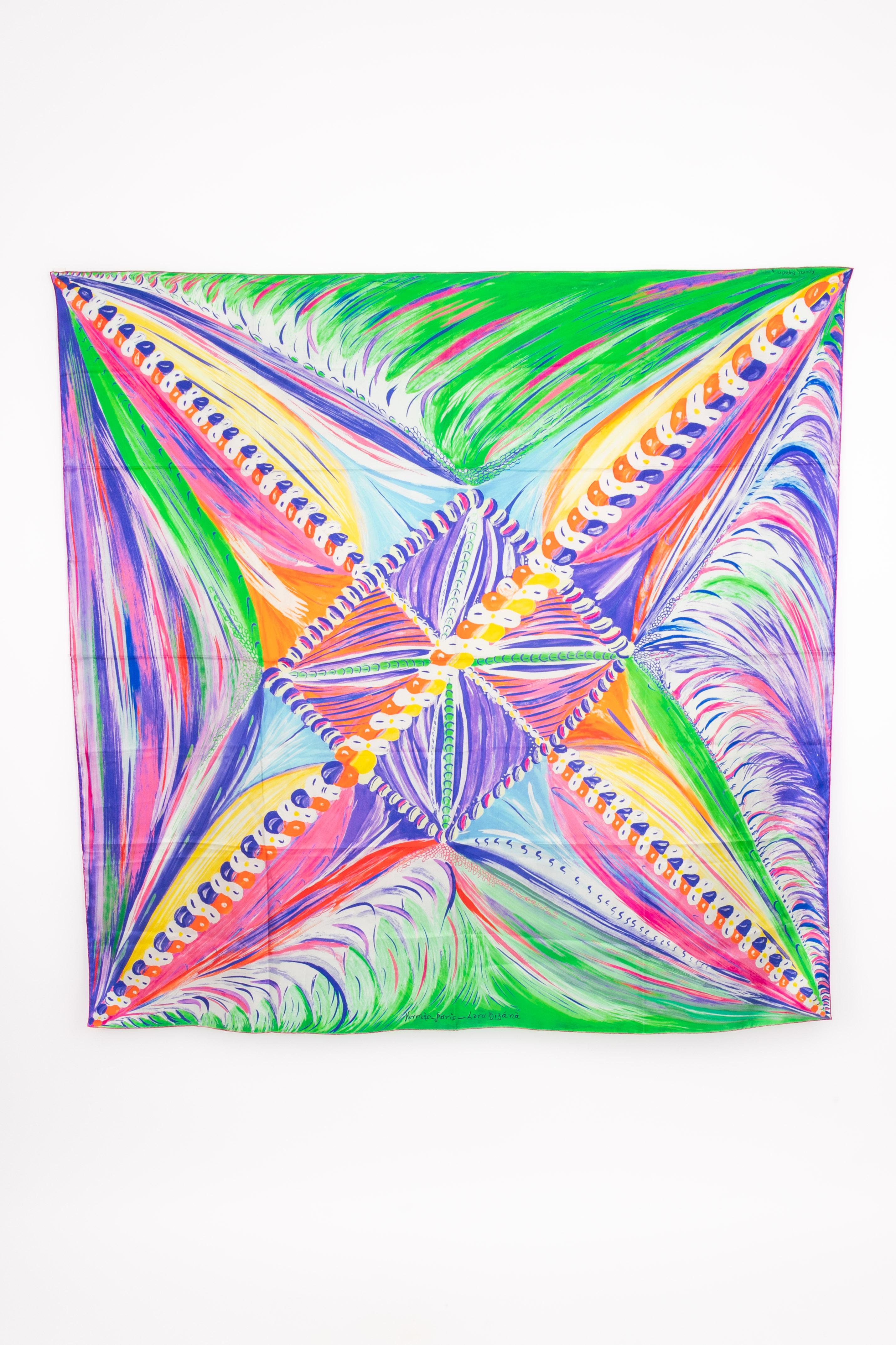 HERMÈS - (Fabricado en Francia) Foulard de seda titulado 