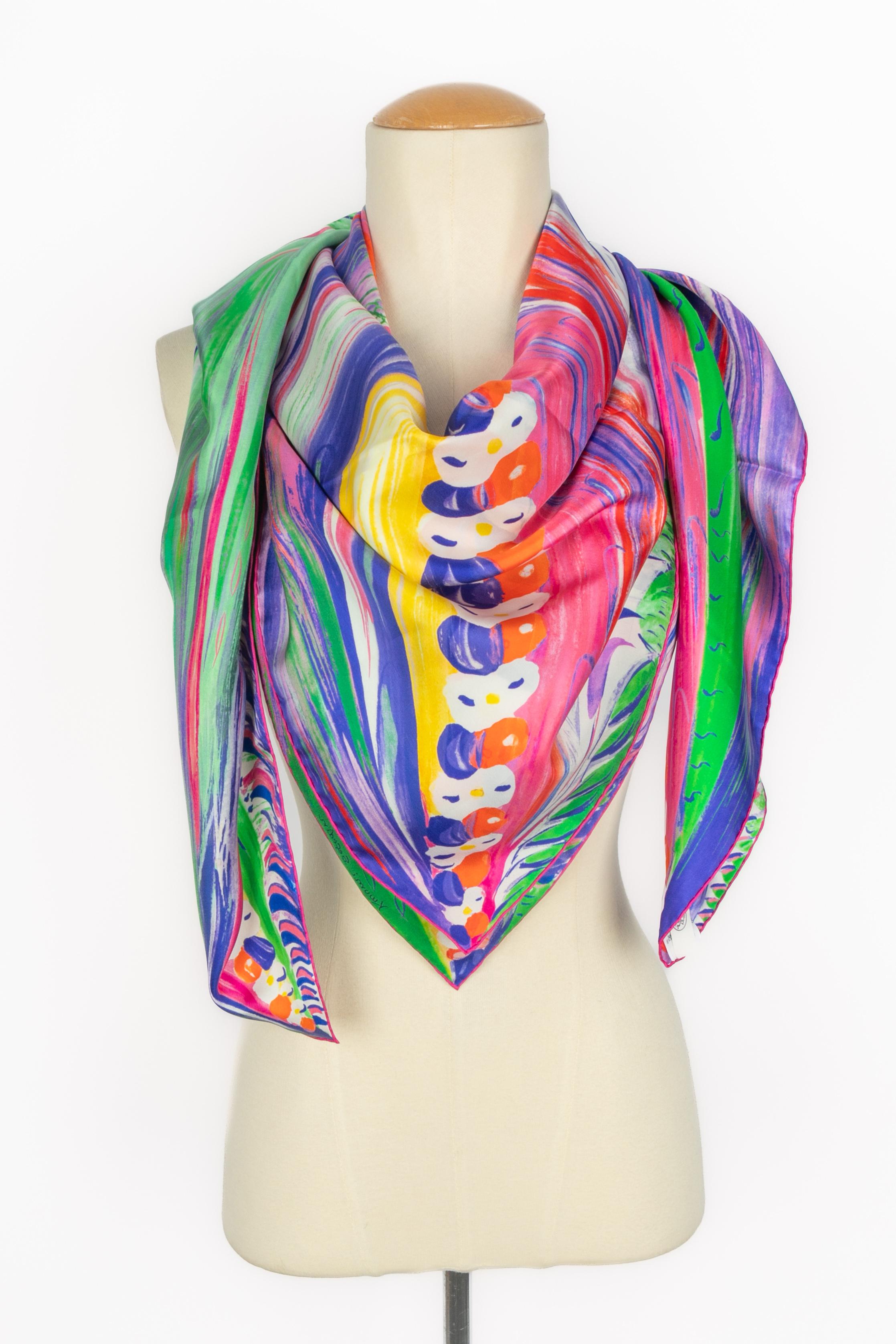 Foulard Hermès 'Larubizana el escudo de la Belleza' en venta 3