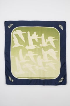 Hermès Foulard " Migratory Birds" Designed by Caty Latham, 1979