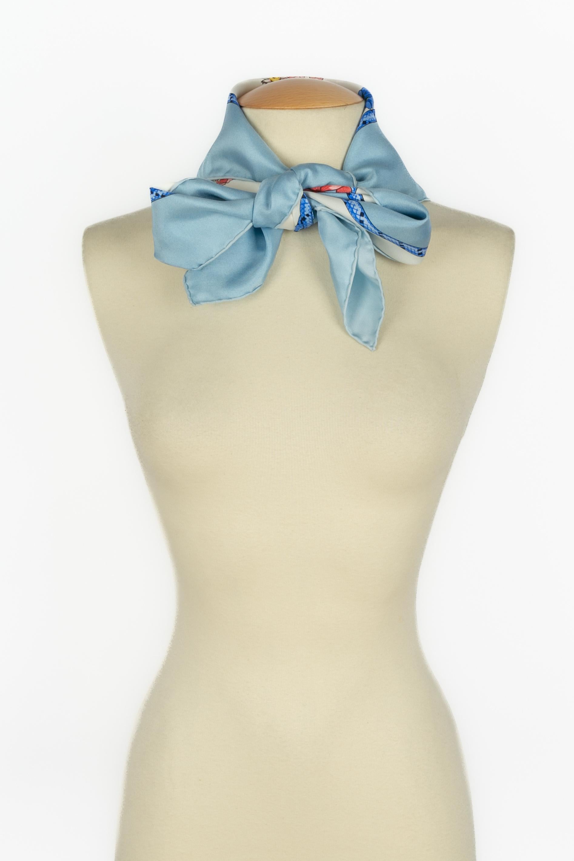 Foulard Hermès 'Flores de montaña en venta 4