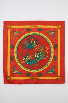 Hermès Foulard "Nikko" Designed by Dimitri Rybaltchenko, 1991