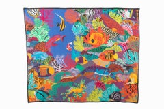 Hermes foulard / pareo 'under the waves'