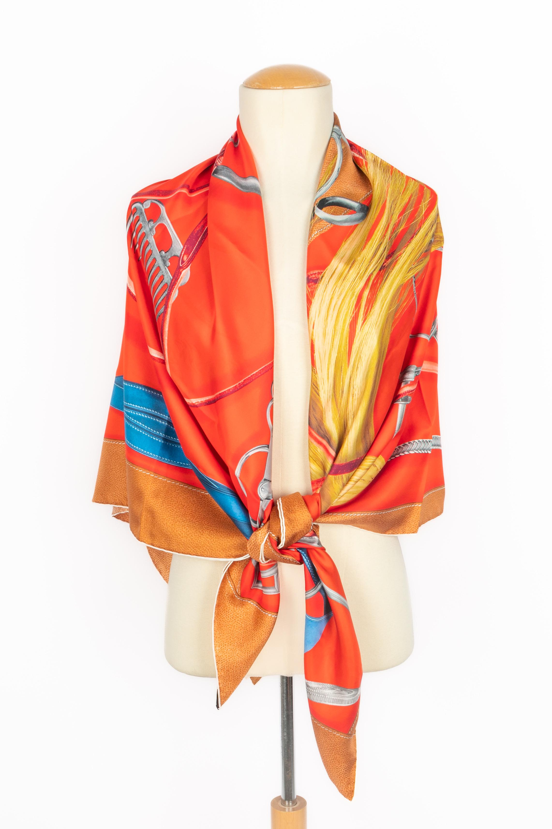 Foulard Hermès 'Lápiz cuadrado proyectos' en venta 1