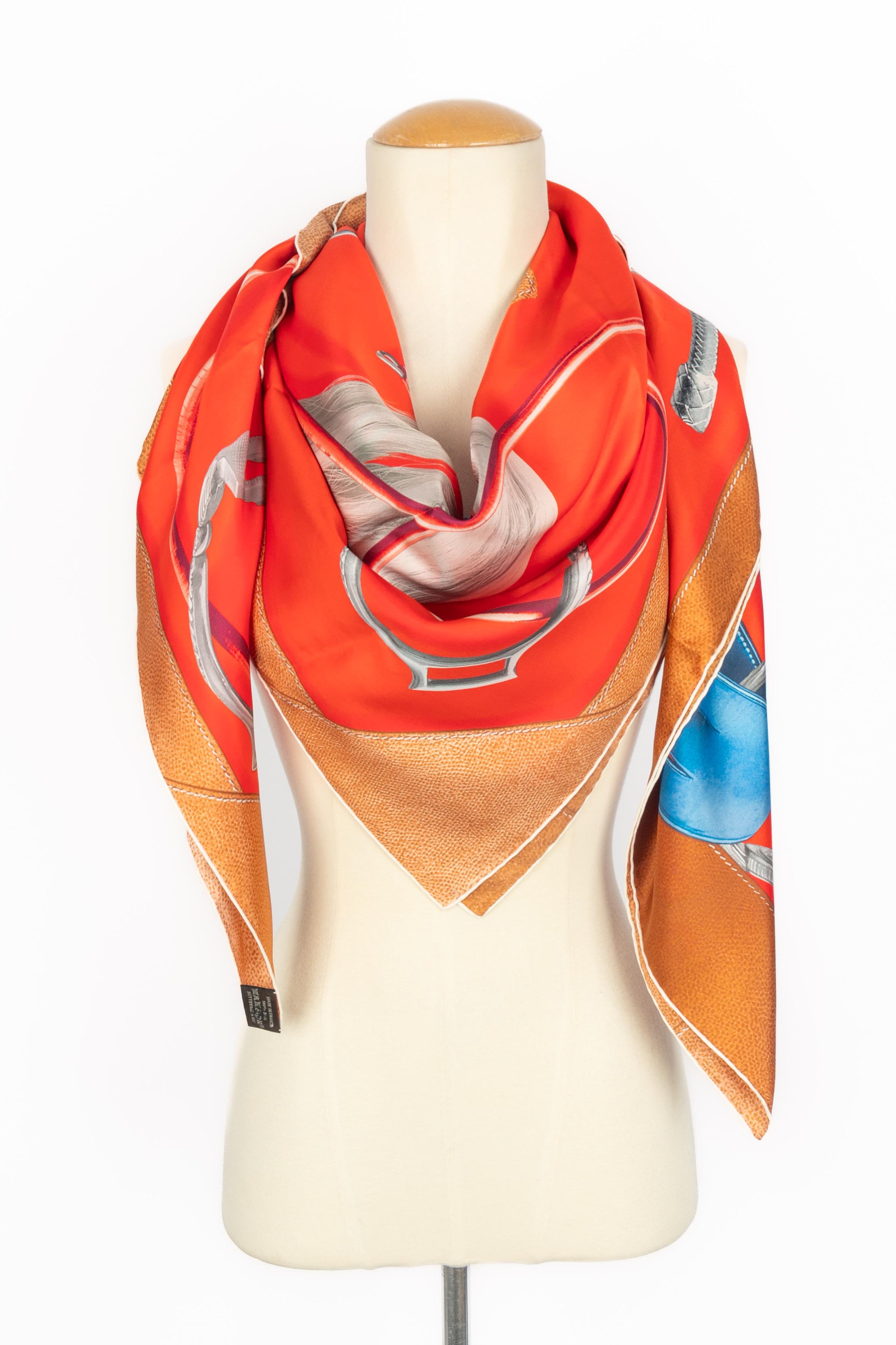 Foulard Hermès 'Lápiz cuadrado proyectos' en venta 2