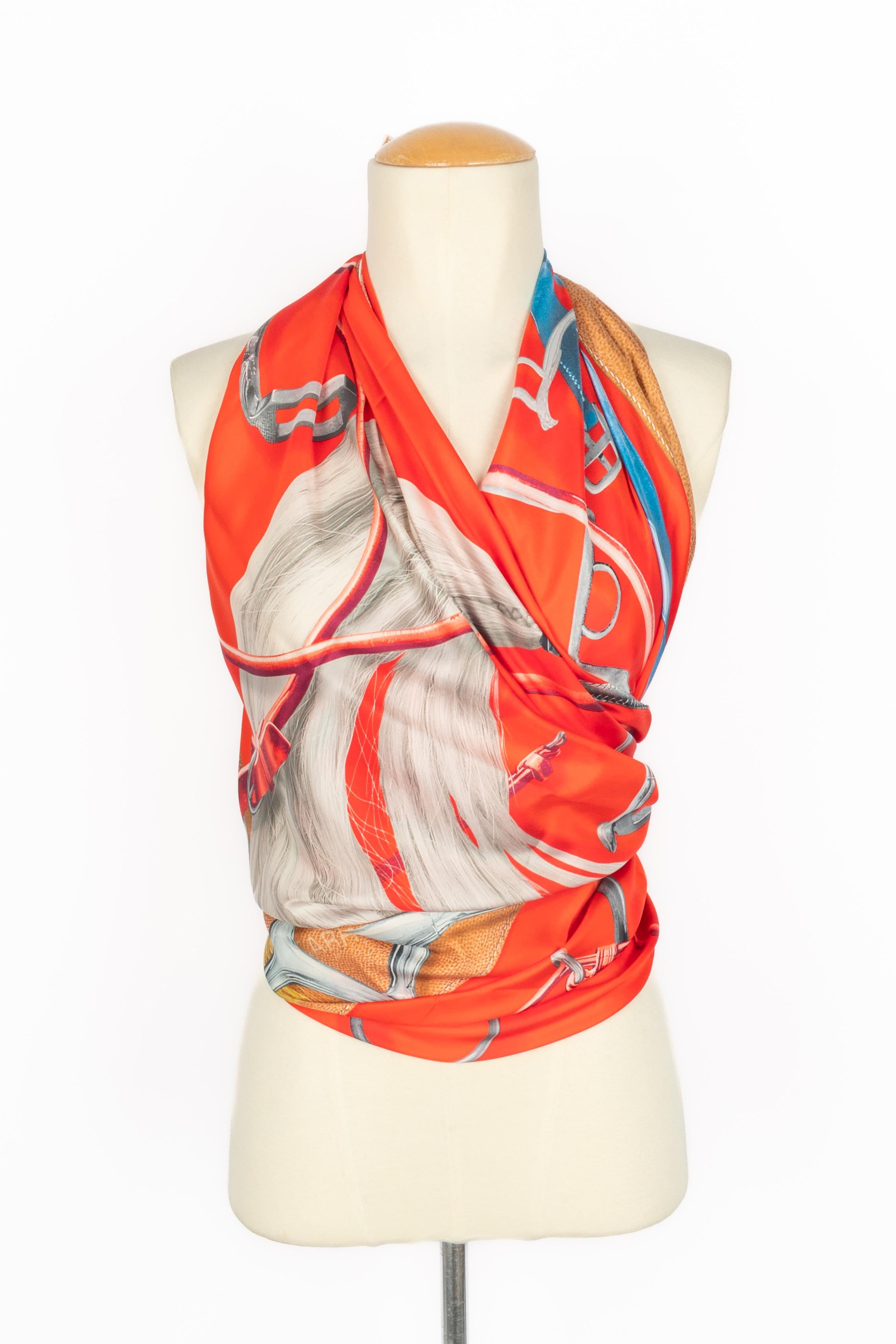 Foulard Hermès 'Lápiz cuadrado proyectos' en venta 3