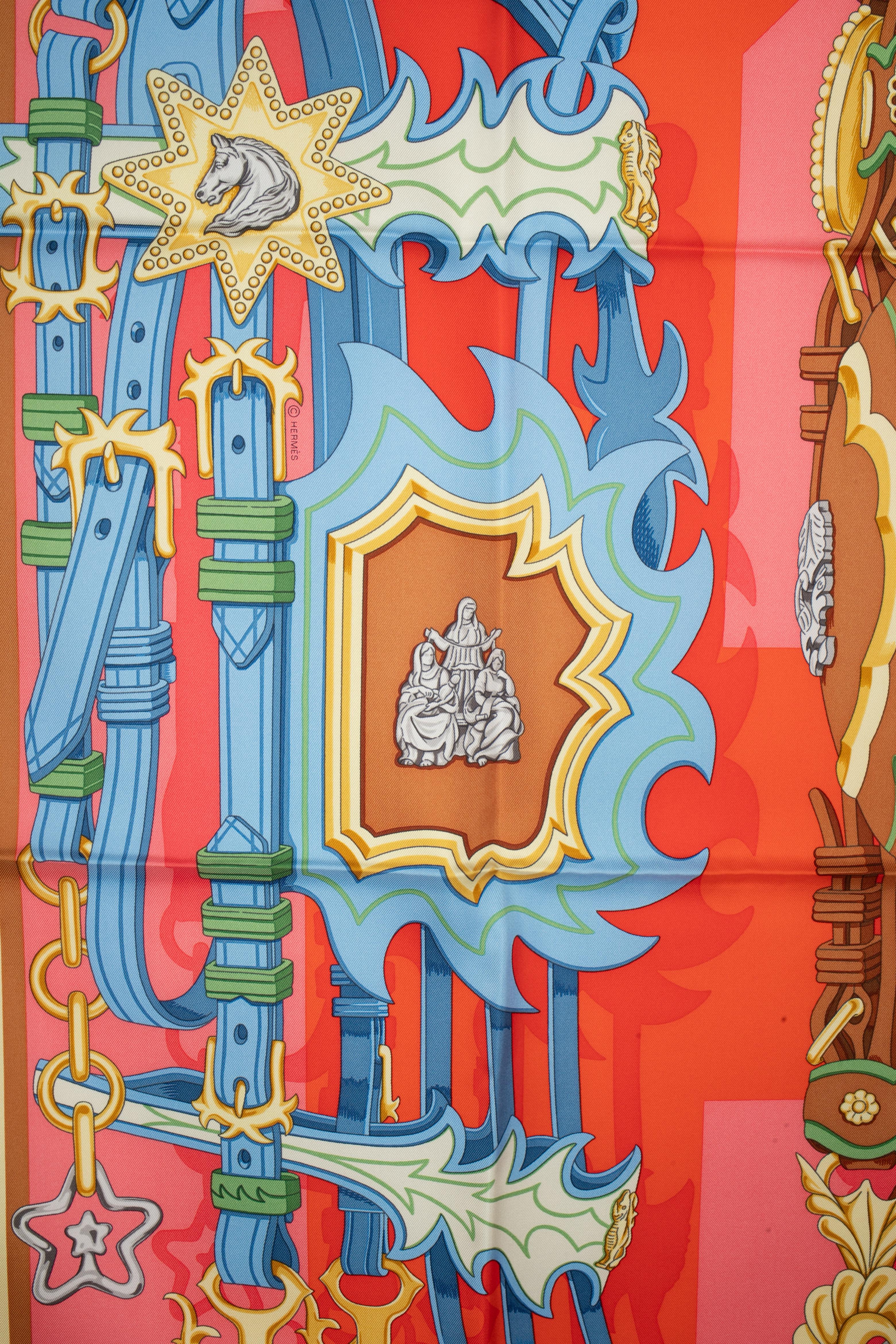 Hermès - (Made in France) Foulard in twill di seta intitolato 