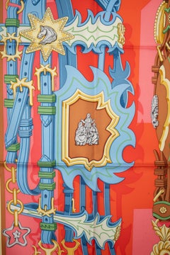 Hermès foulard / scarf 'Bridles and destiny'