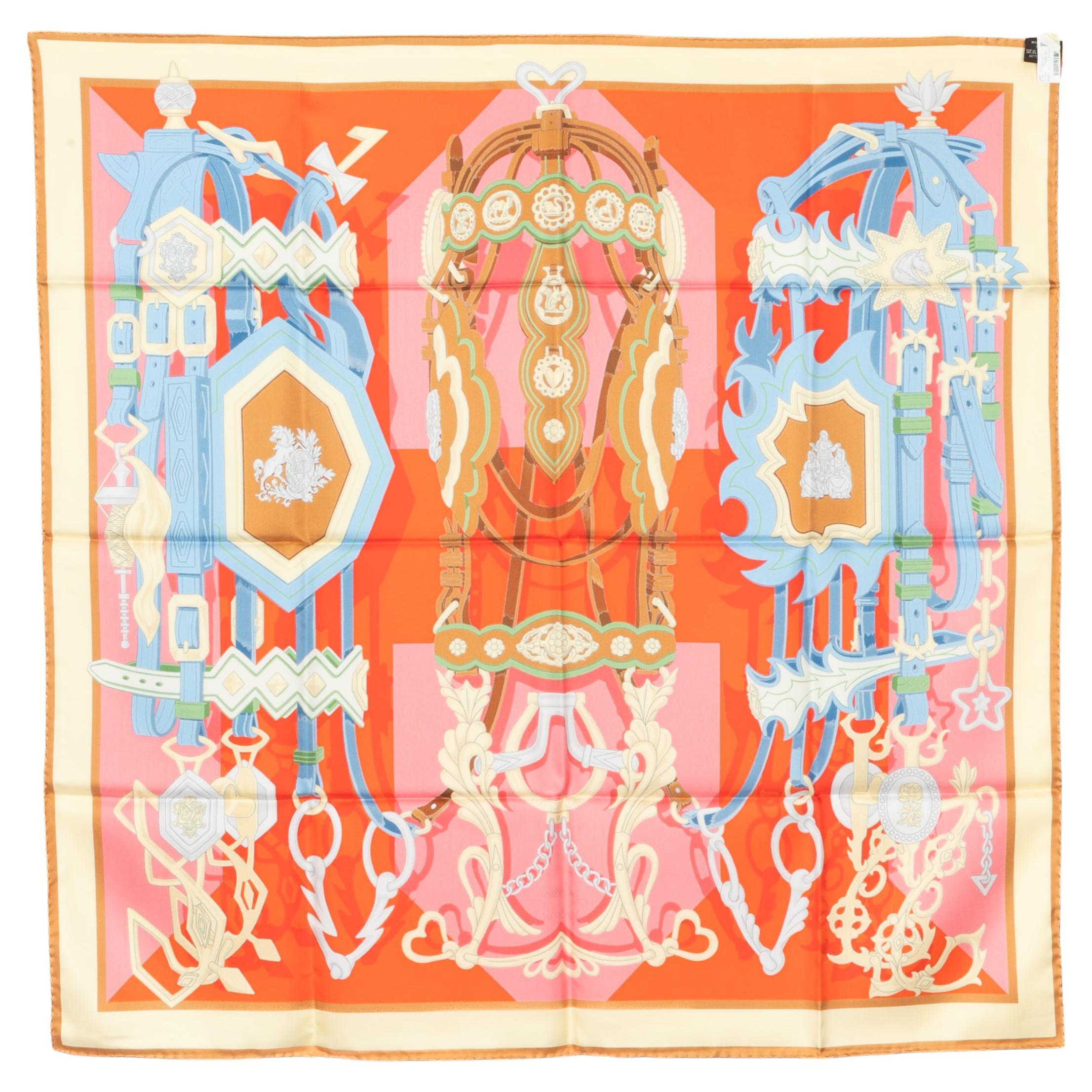 Hermès foulard / scarf 'Bridles and destiny'