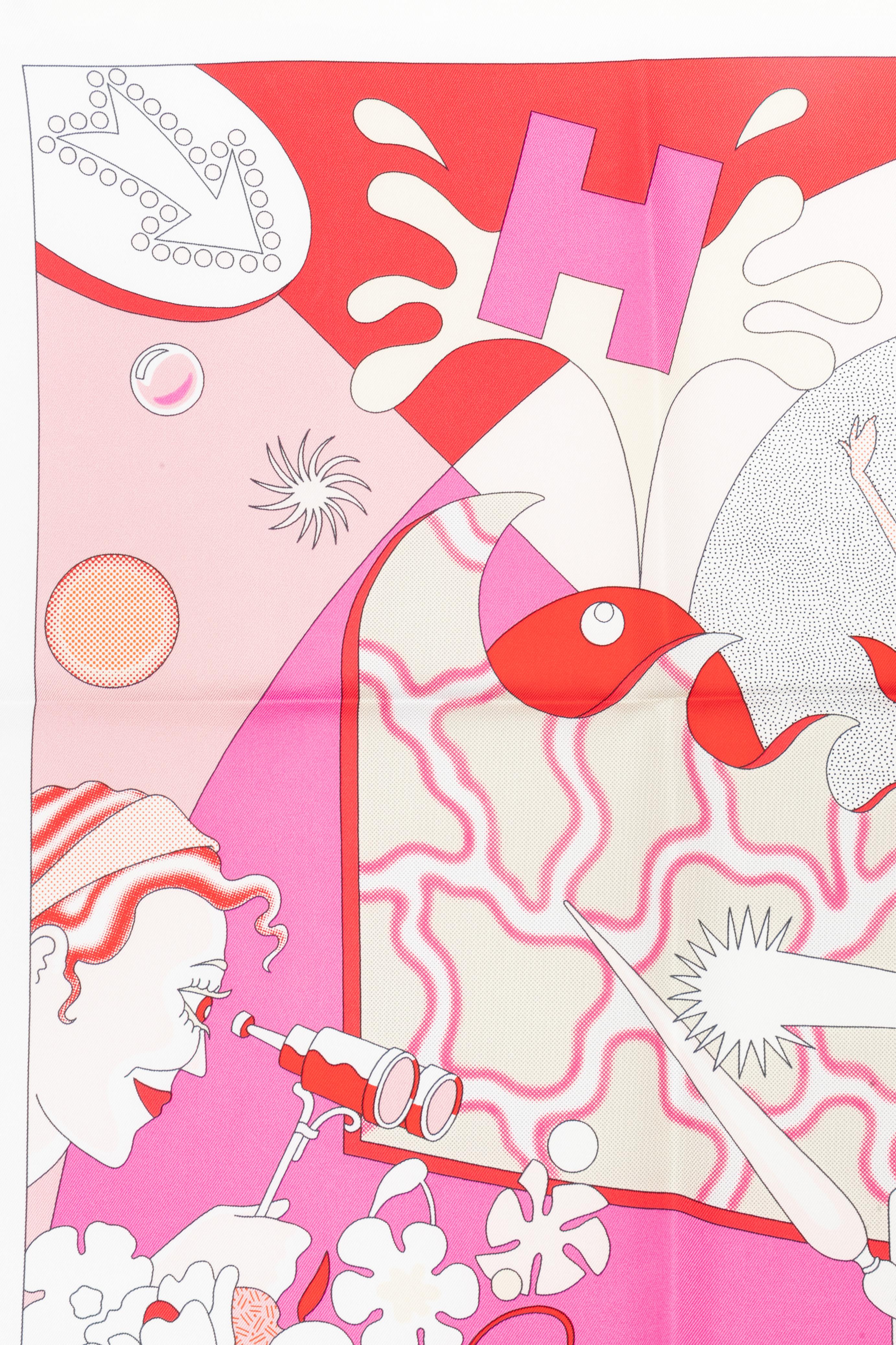 Femenino o masculino Hermès foulard / scarf 'ça décoiffe' en venta