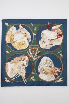 Hermès Foulard Scarf "Dogs Debriefing"