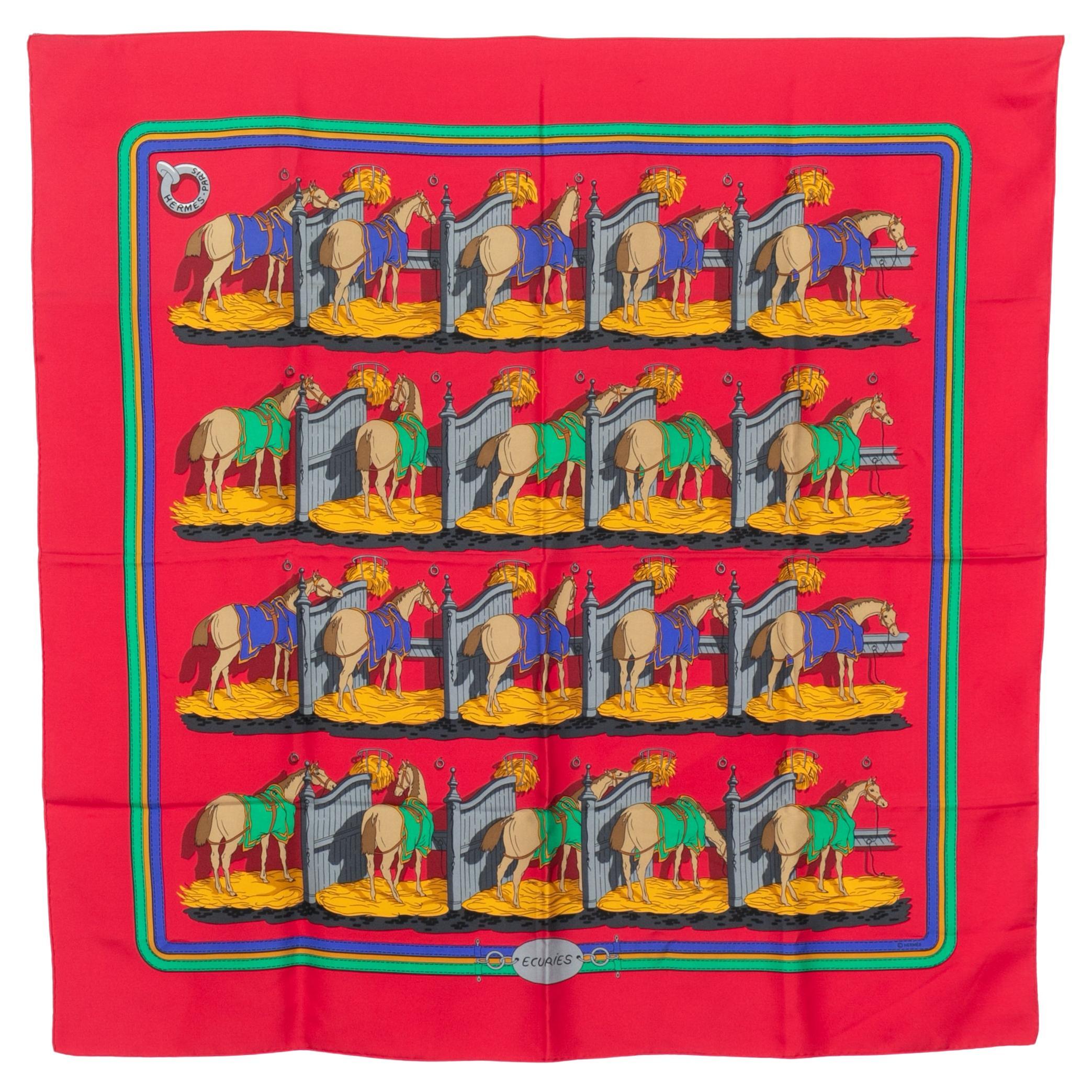 Hermès foulard / scarf 
Ecuries
