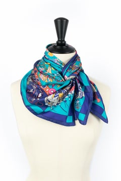 Hermes foulard / scarf 'Fantaisies indiennes' by Loic Dubigeon 1991