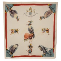Hermès foulard / scarf 'Fauconnerie royal déduits'