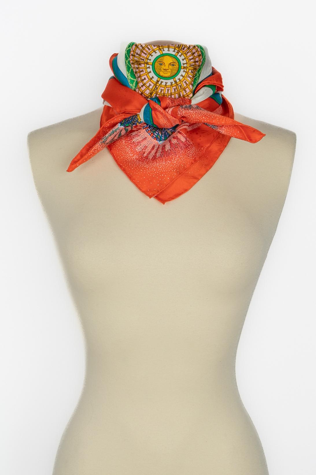Foulard Hermès 'Fireworks' (feux d'artifice) en vente 5