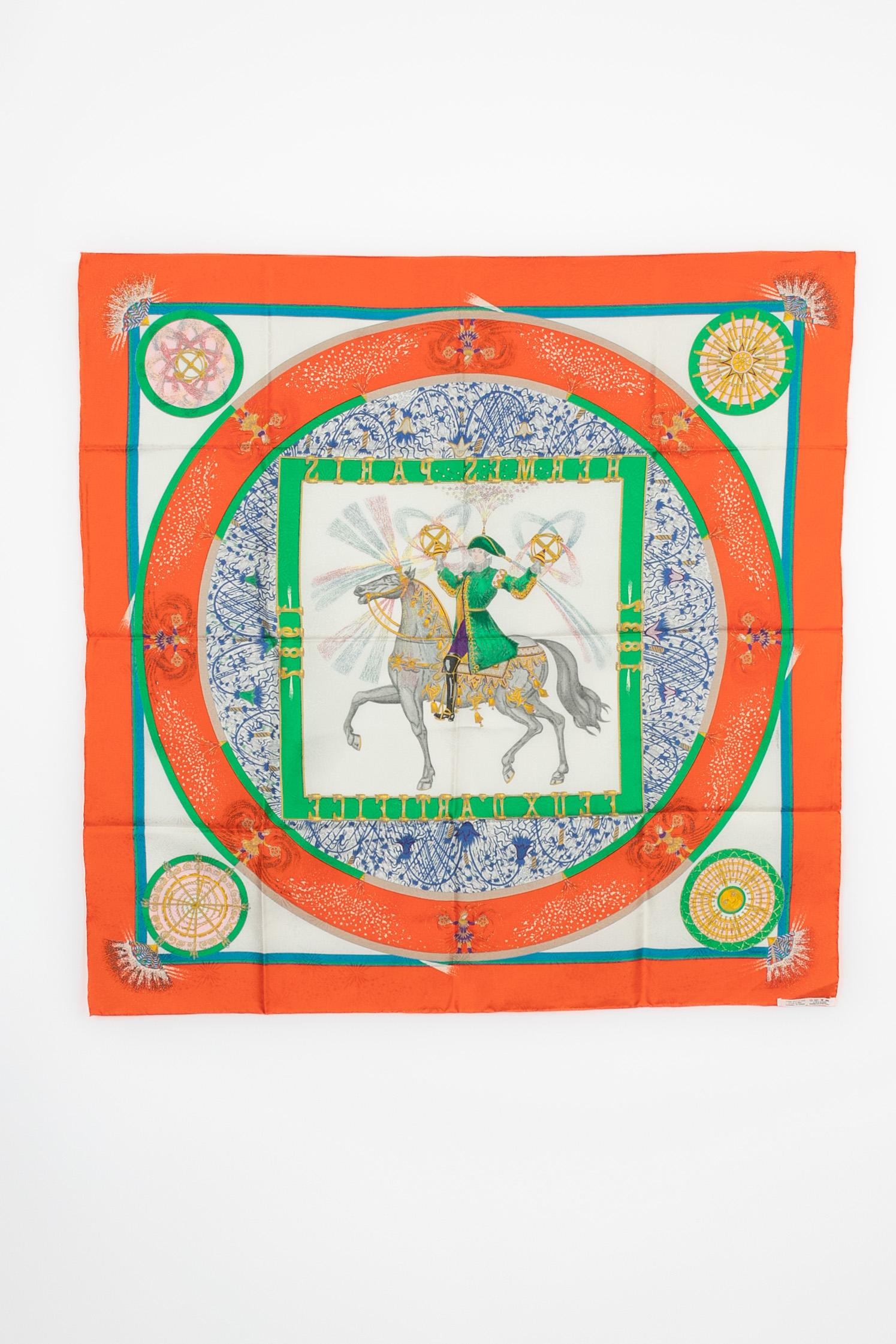 Foulard Hermès 'Fireworks' (feux d'artifice) en vente 1