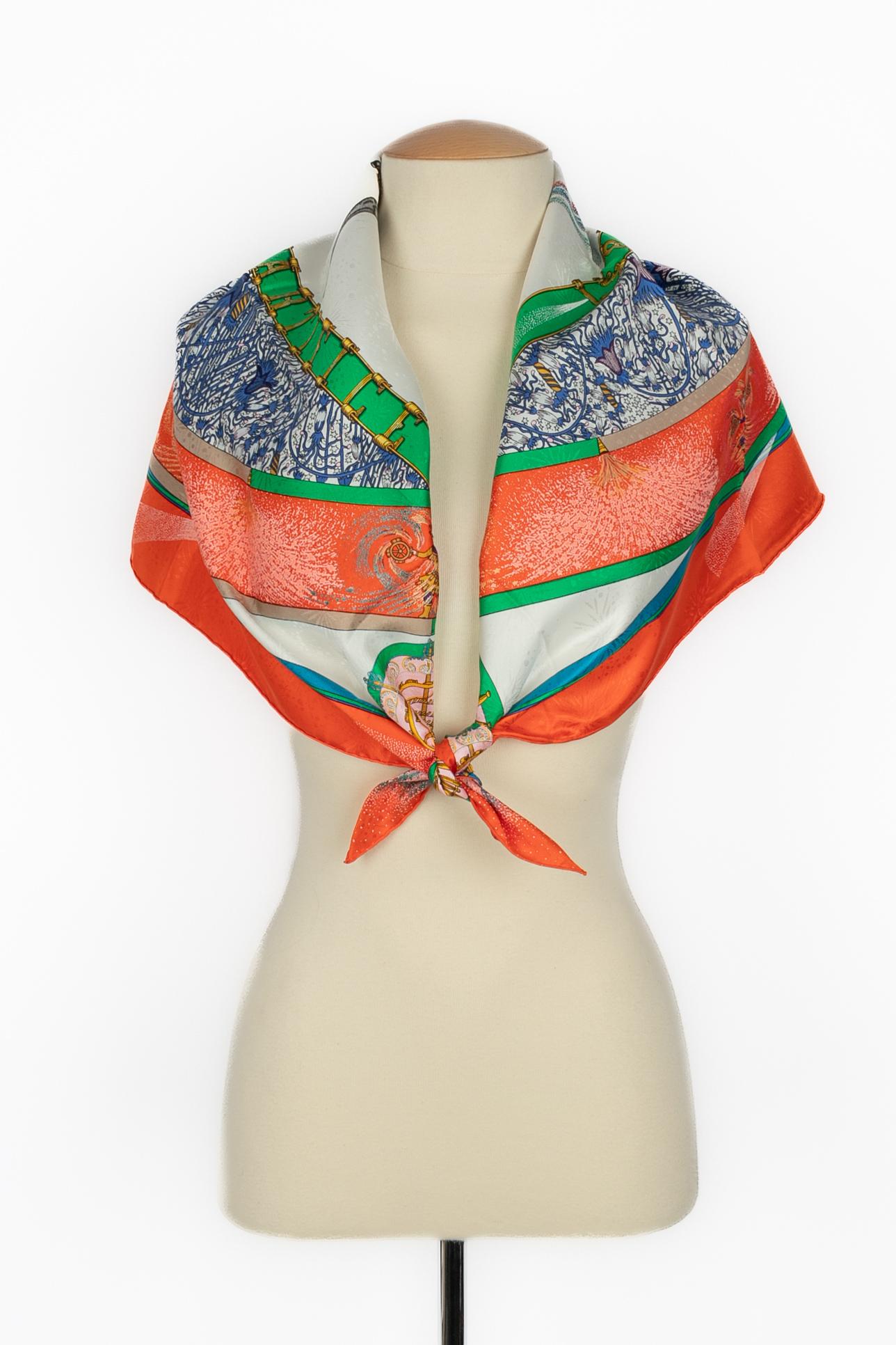 Foulard Hermès 'Fireworks' (feux d'artifice) en vente 3