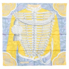 Hermès foulard / scarf 
flower brandenburgs
 dual-sided