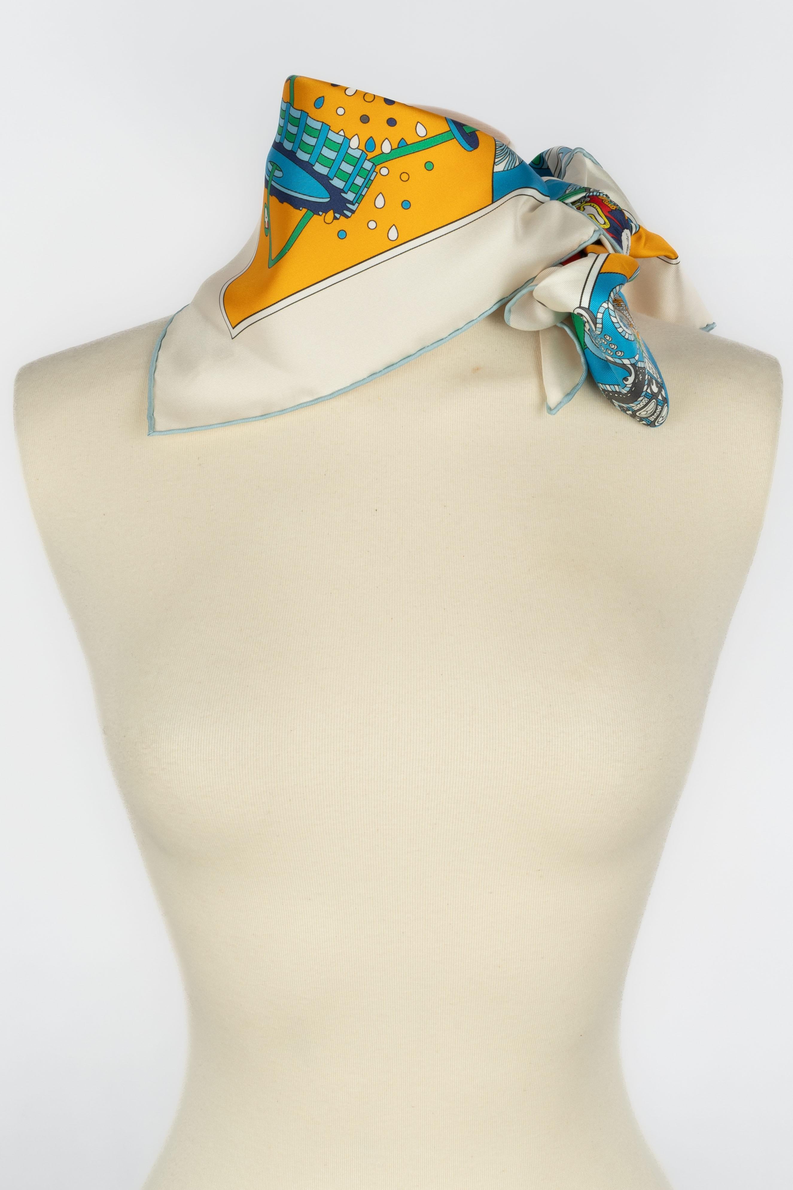 Hermès foulard / scarf 'from sunshade to battles' 6