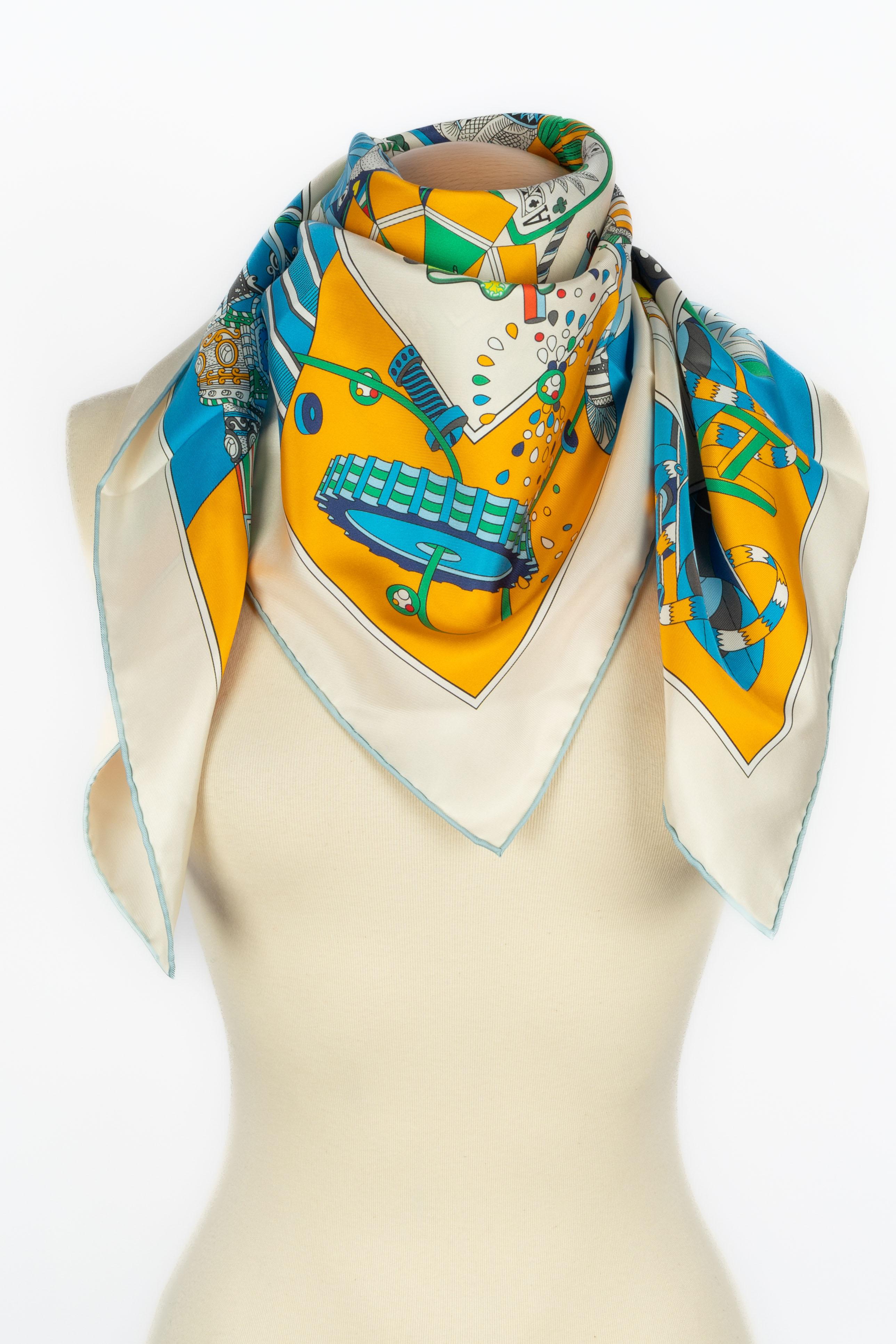 Hermès foulard / scarf 'from sunshade to battles' 7