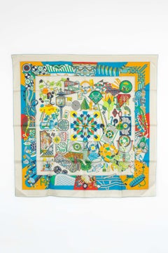 Hermès foulard / scarf 'from sunshade to battles'