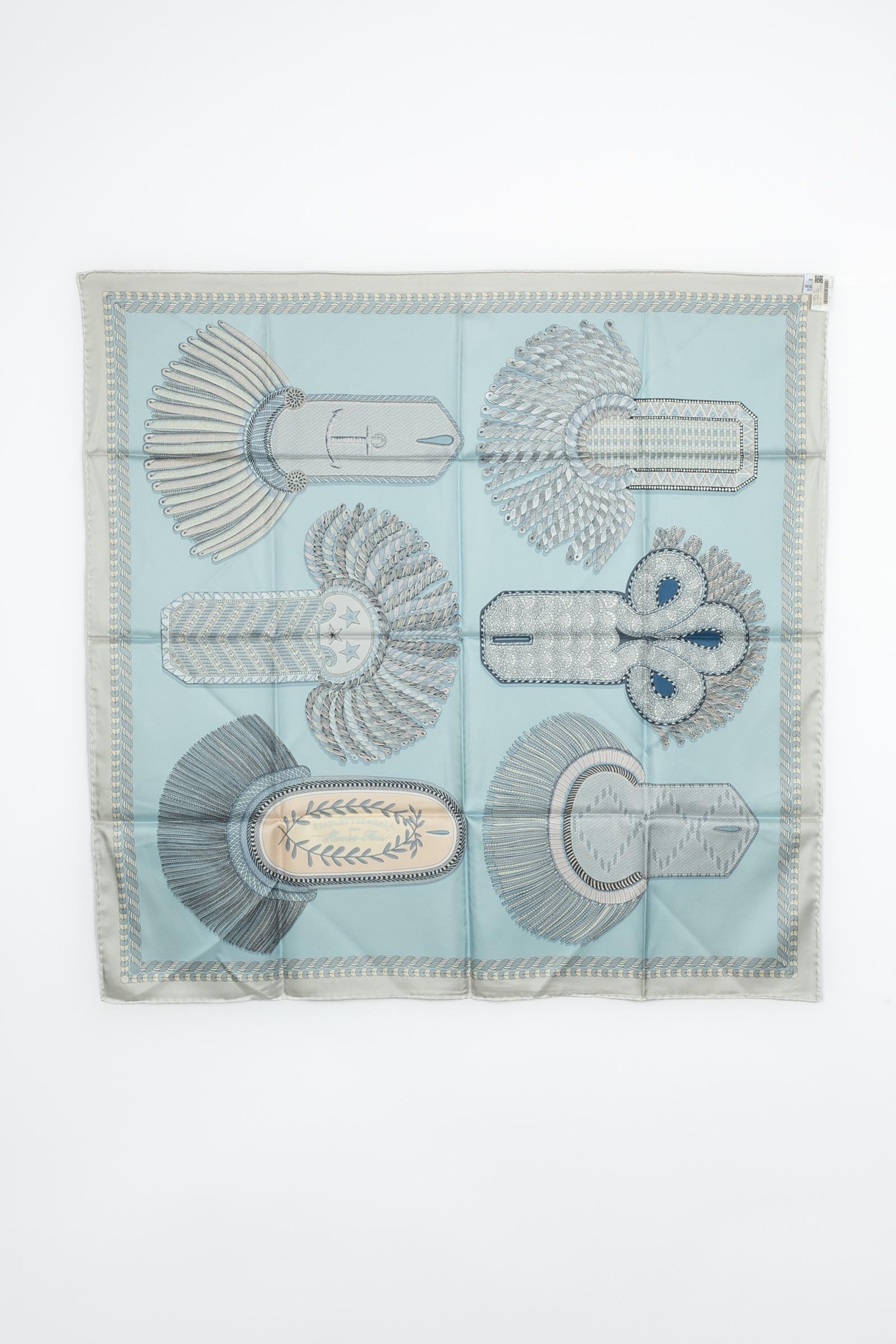 Women's Hermès foulard / scarf 'Gala shoulder pads'
