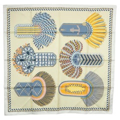 Hermès foulard / scarf 'Gala shoulder pads'