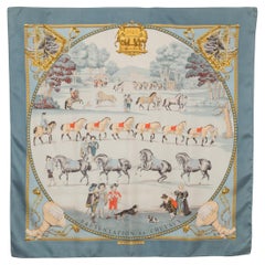 Hermès foulard / scarf 'Horses presentation'