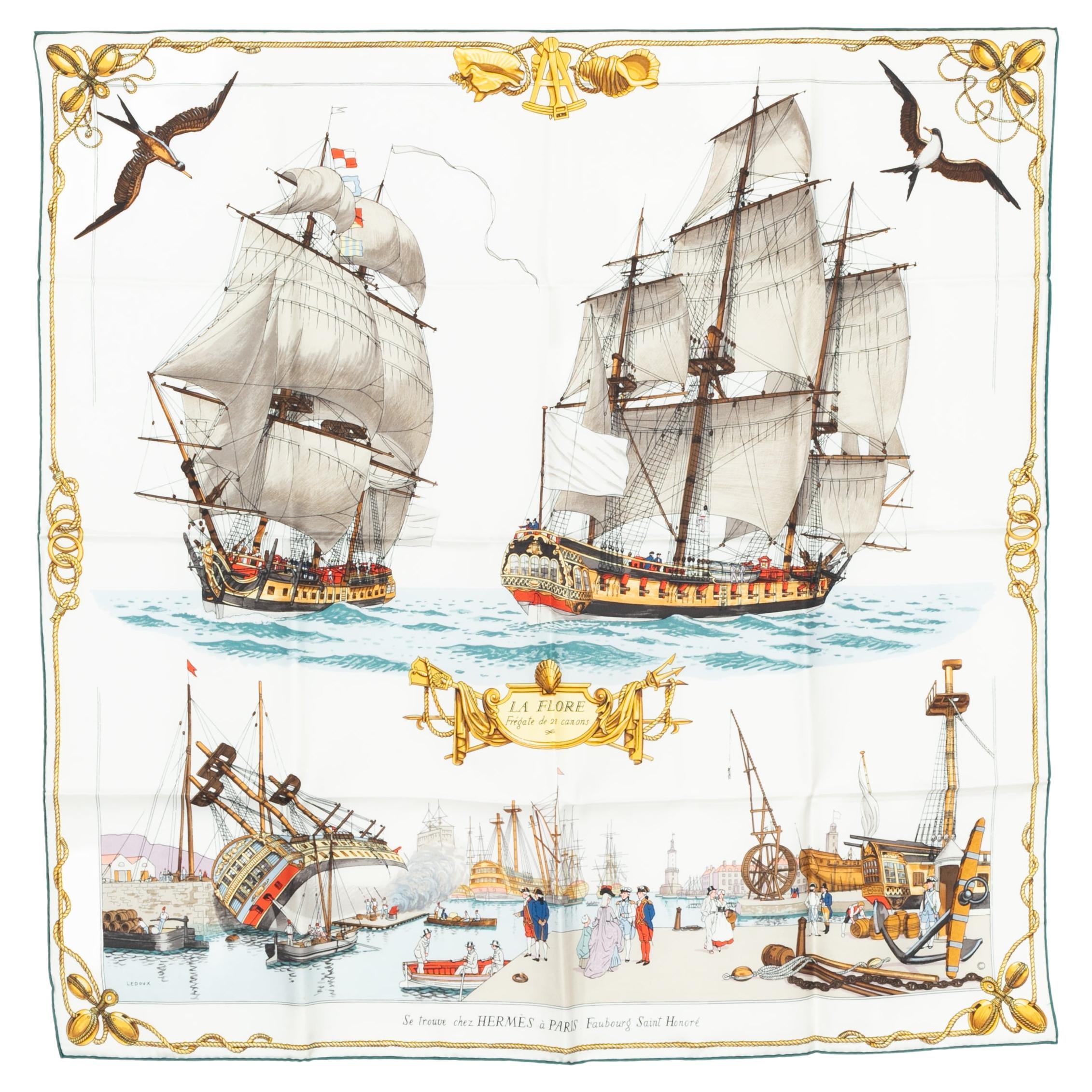 Hermès foulard / scarf
La Flore Frégate de 28 canons
