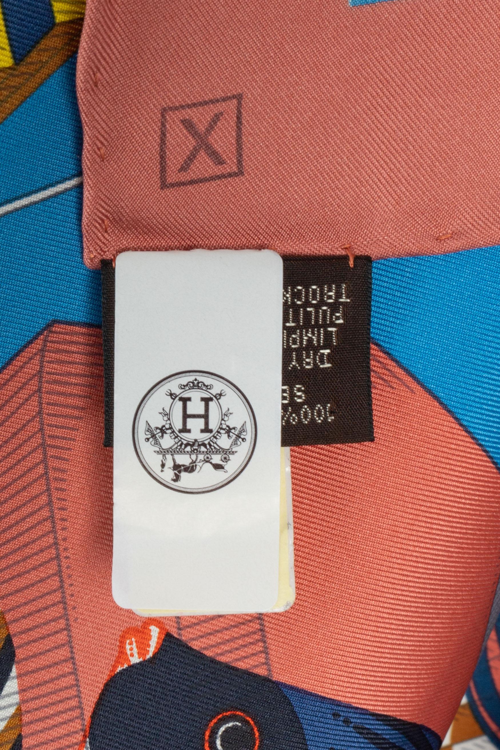 Hermès Foulard / Schal 'Laternen, Ballons und Kokarden' im Angebot 2