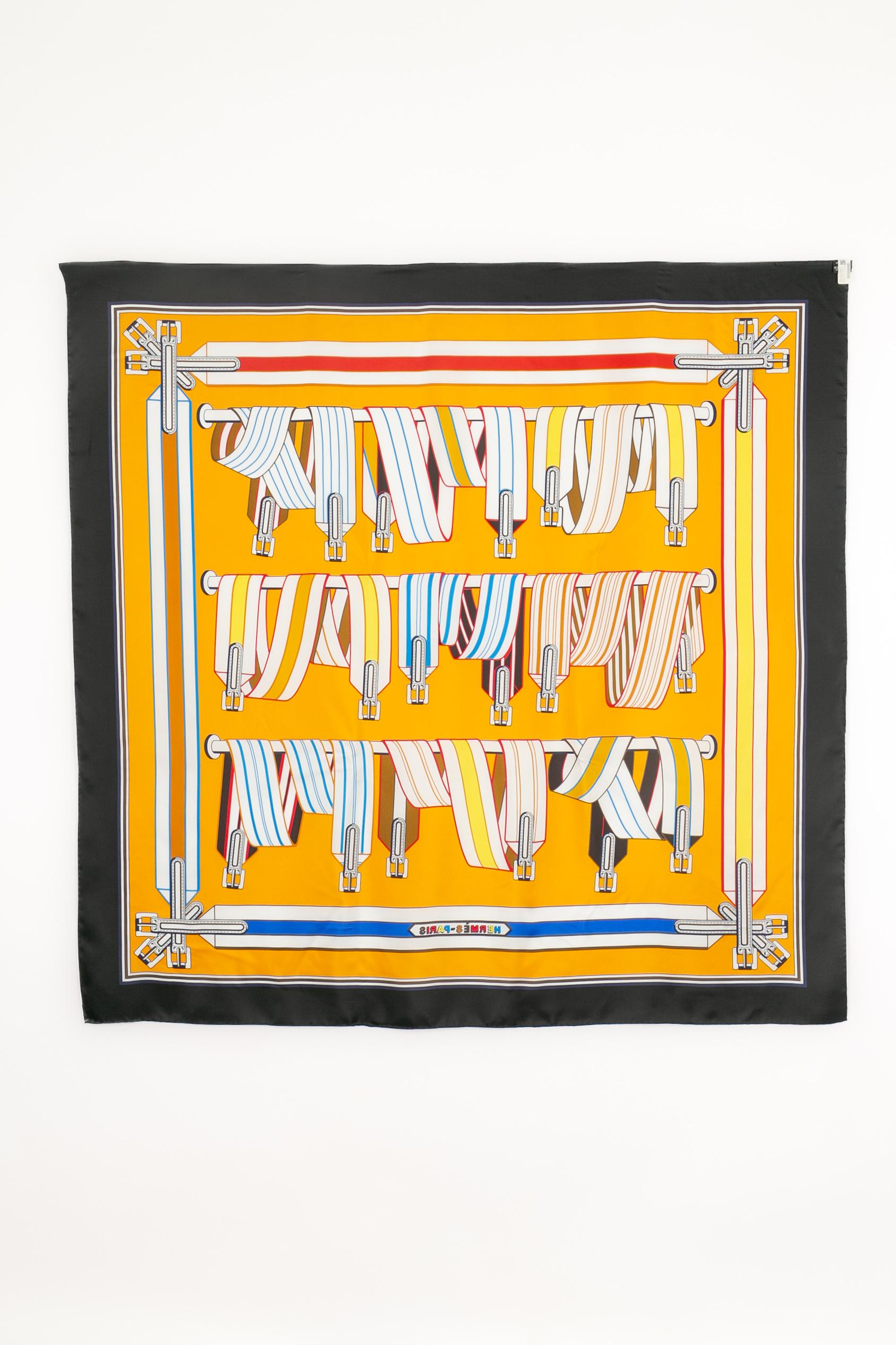 Foulard / sciarpa 'les sangles finesse' di Hermès in vendita 1