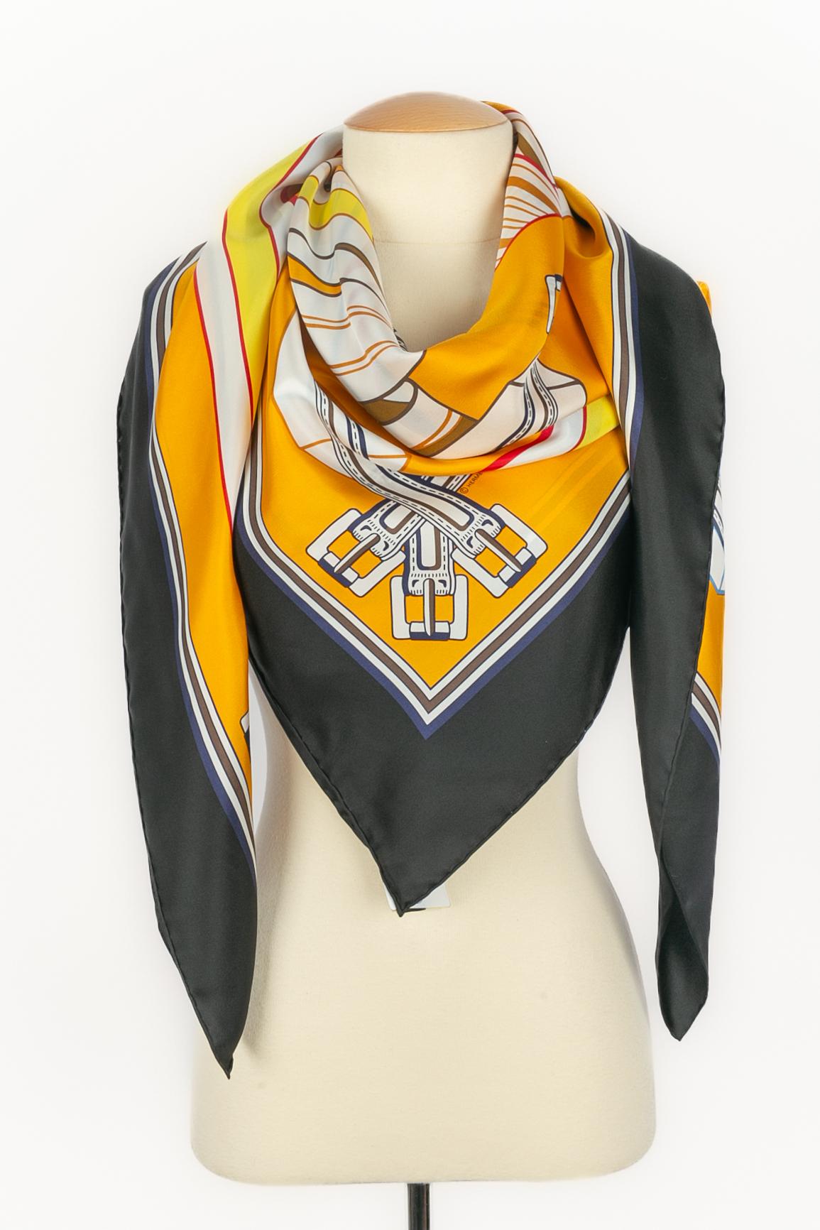 Foulard / sciarpa 'les sangles finesse' di Hermès in vendita 4