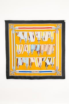 Hermès Foulard / Schal 'les sangles finesse'