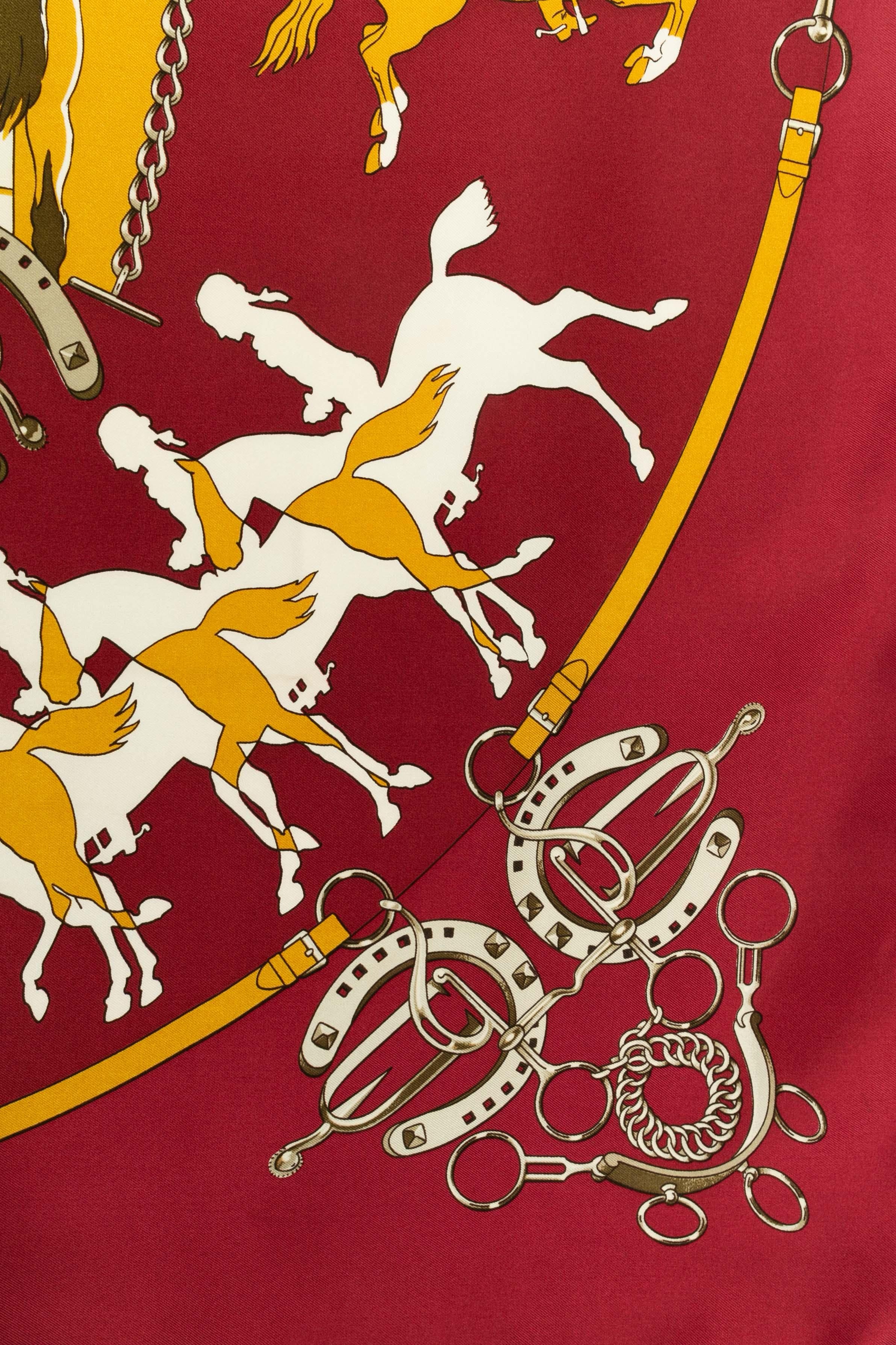Hermès Foulard / Schal 'Manège' Damen im Angebot