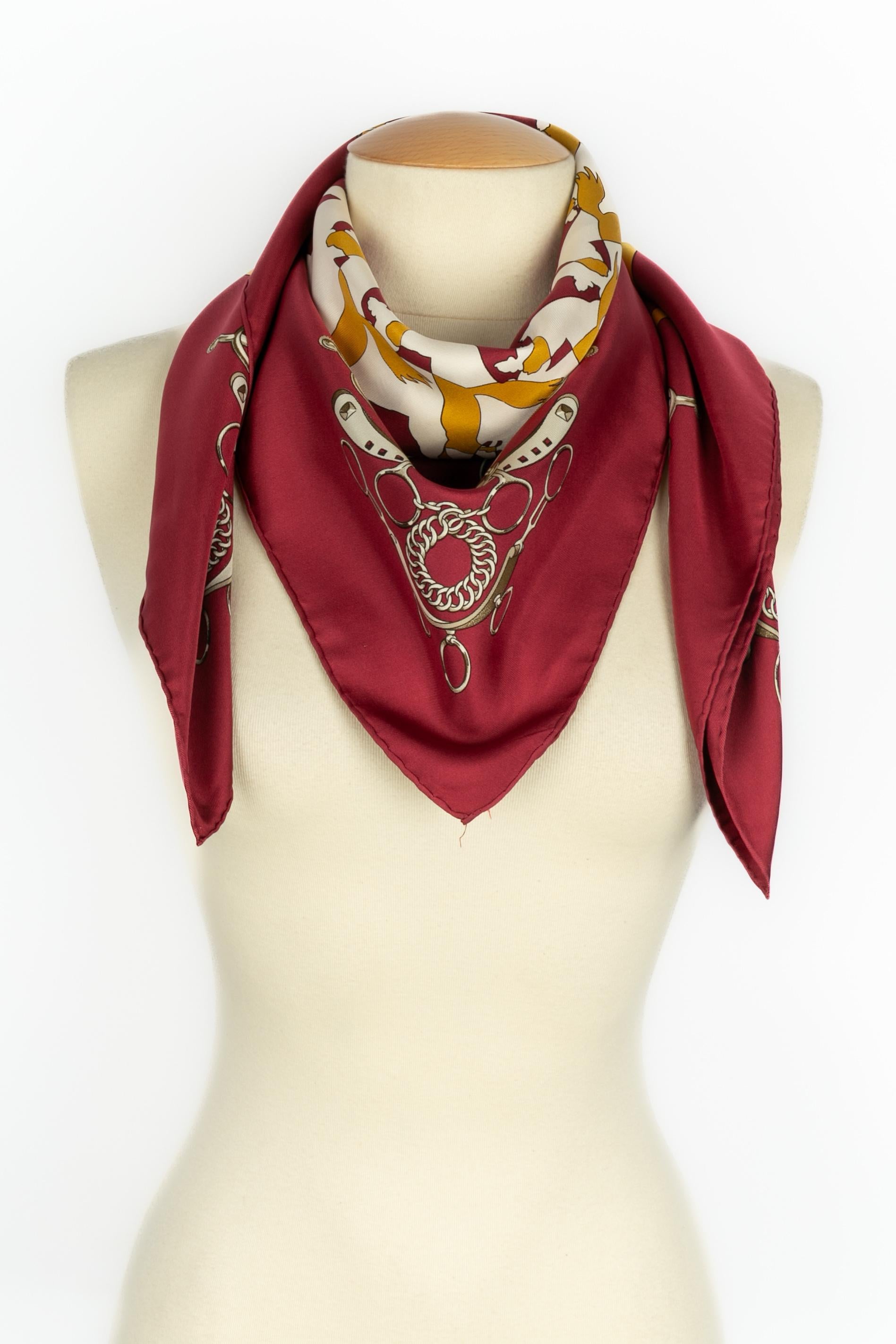 Hermès Foulard / Schal 'Manège' im Angebot 3